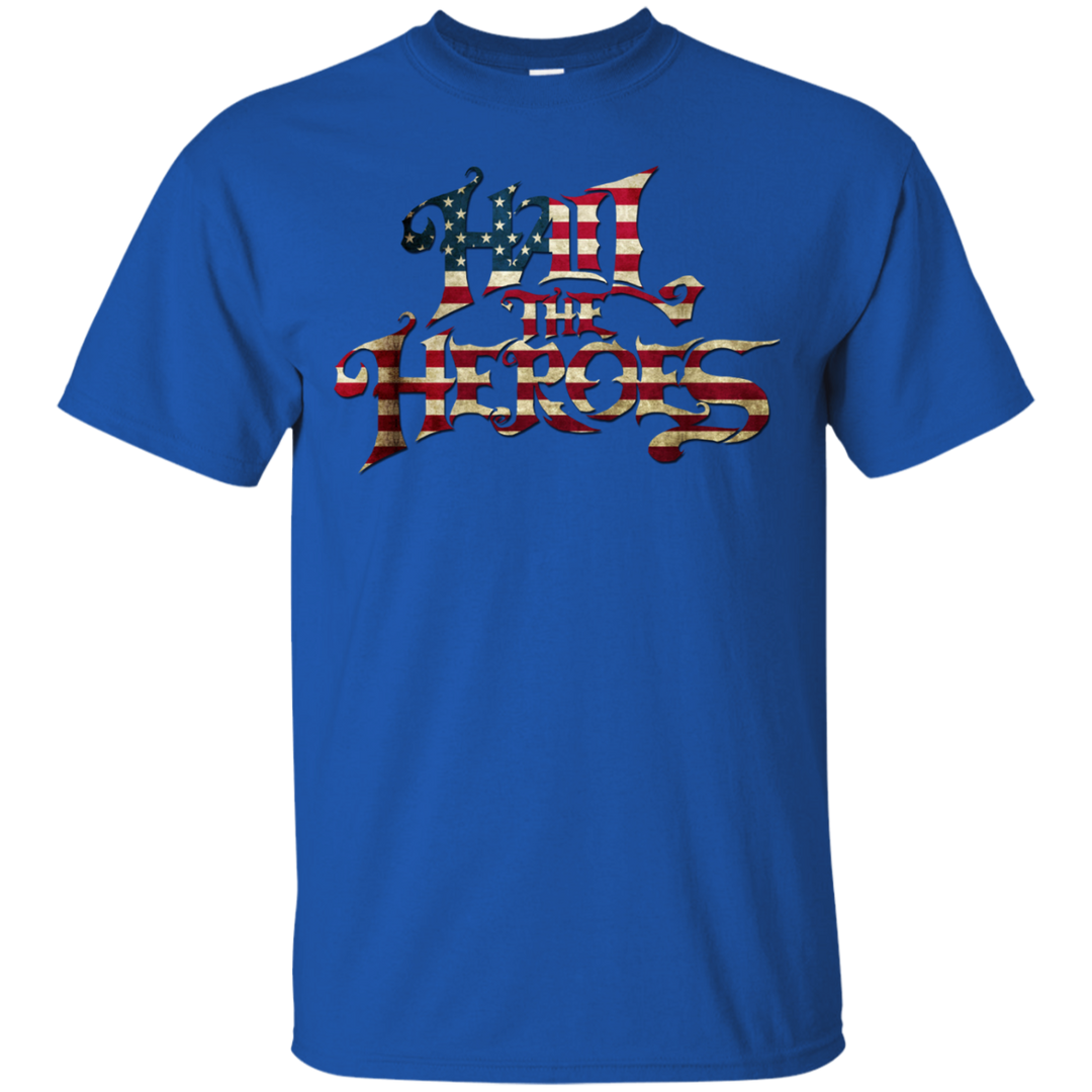 Hail the Heroes Stacked American Flag T-Shirt