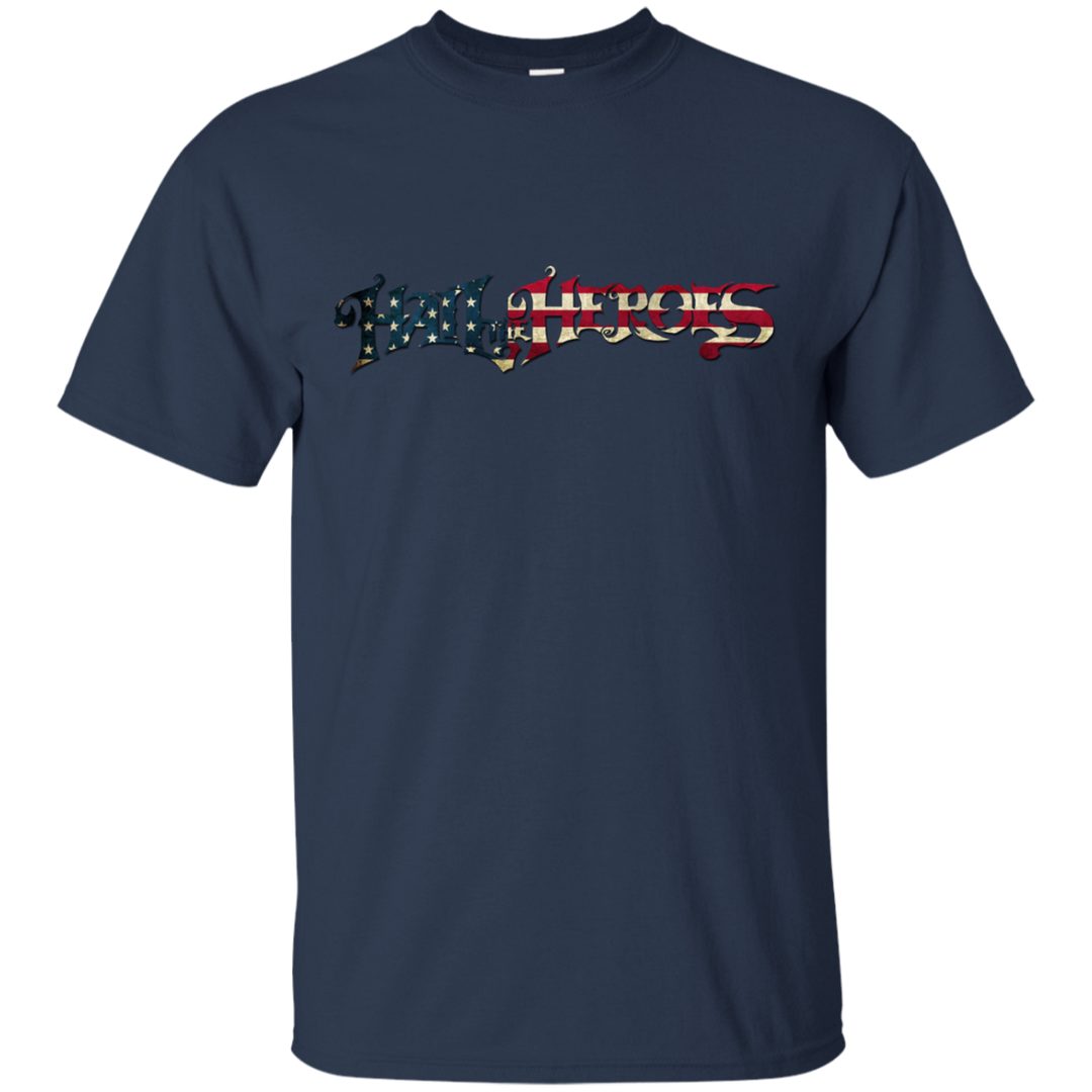 Hail the Heroes Long American Flag T-Shirt