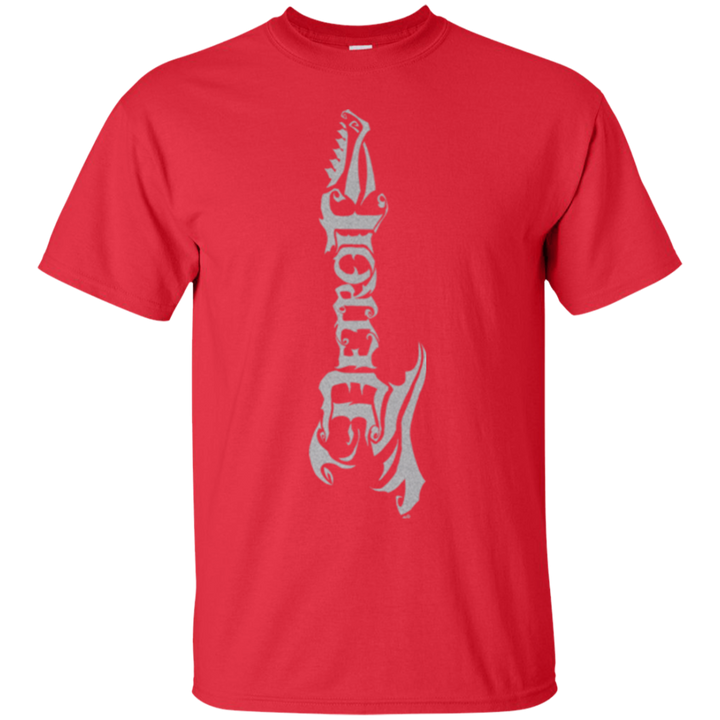 Guitar Detroit Silver Vertical T-Shirt