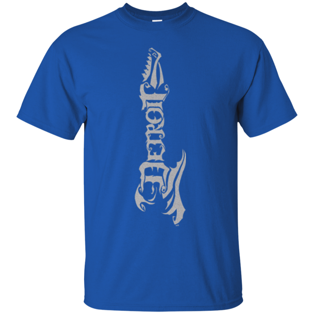 Guitar Detroit Silver Vertical T-Shirt