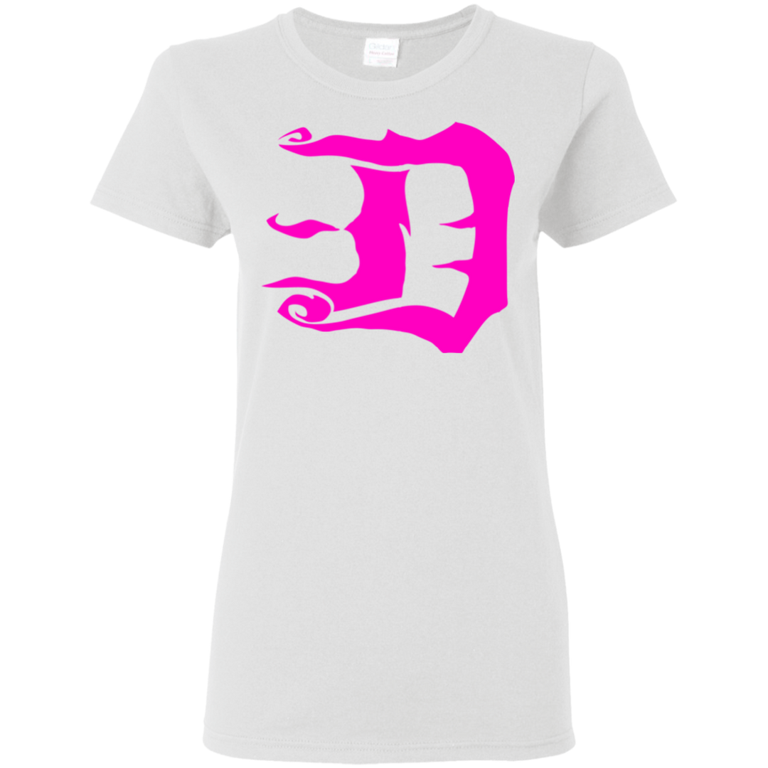 Pink D Ladies T-Shirt