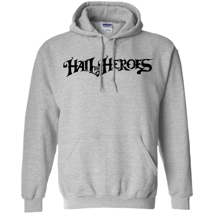 Hail the Heroes Long Black Hoodie