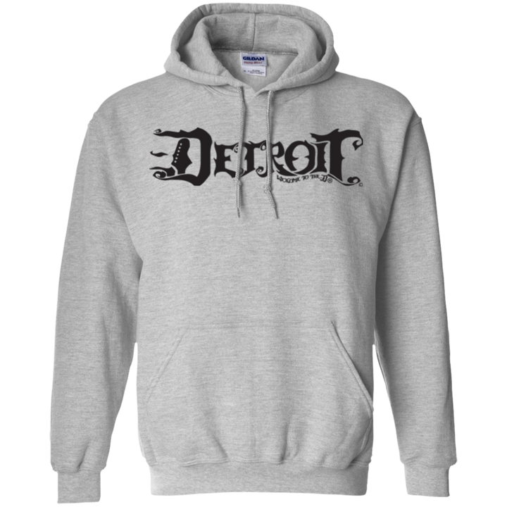 Detroit D Black Logo Hoodie