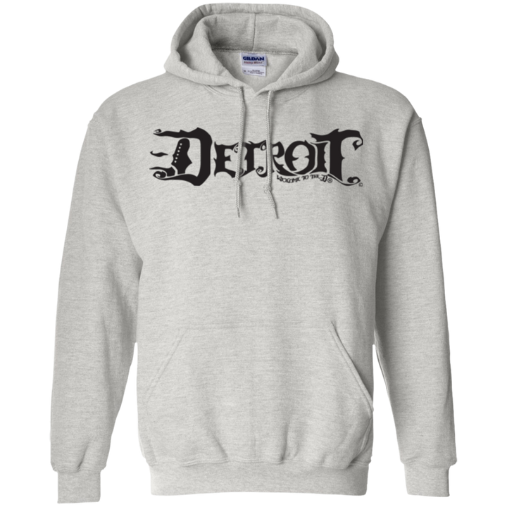 Detroit D Black Logo Hoodie