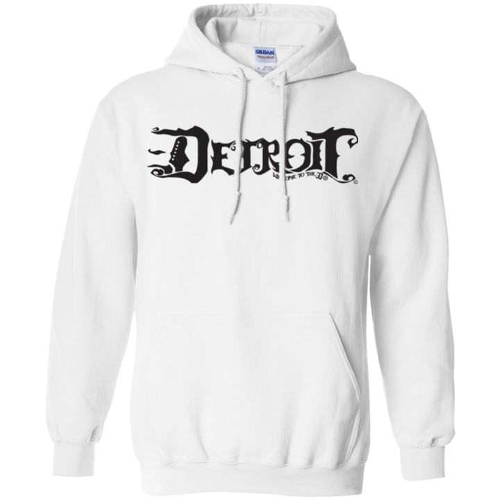 Detroit D Black Logo Hoodie