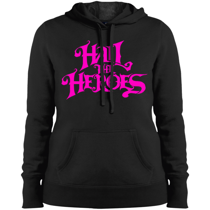 Hail the Heroes Stacked Pink Hooded Sweatshirt