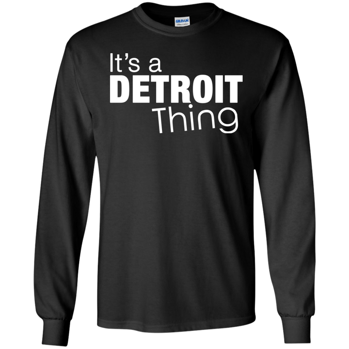 Detroit Thing White LS T-Shirt