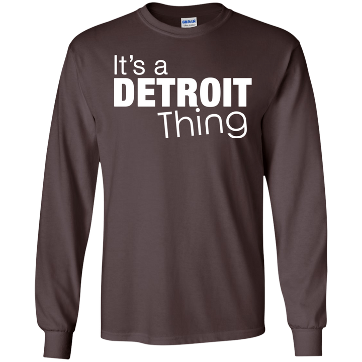 Detroit Thing White LS T-Shirt