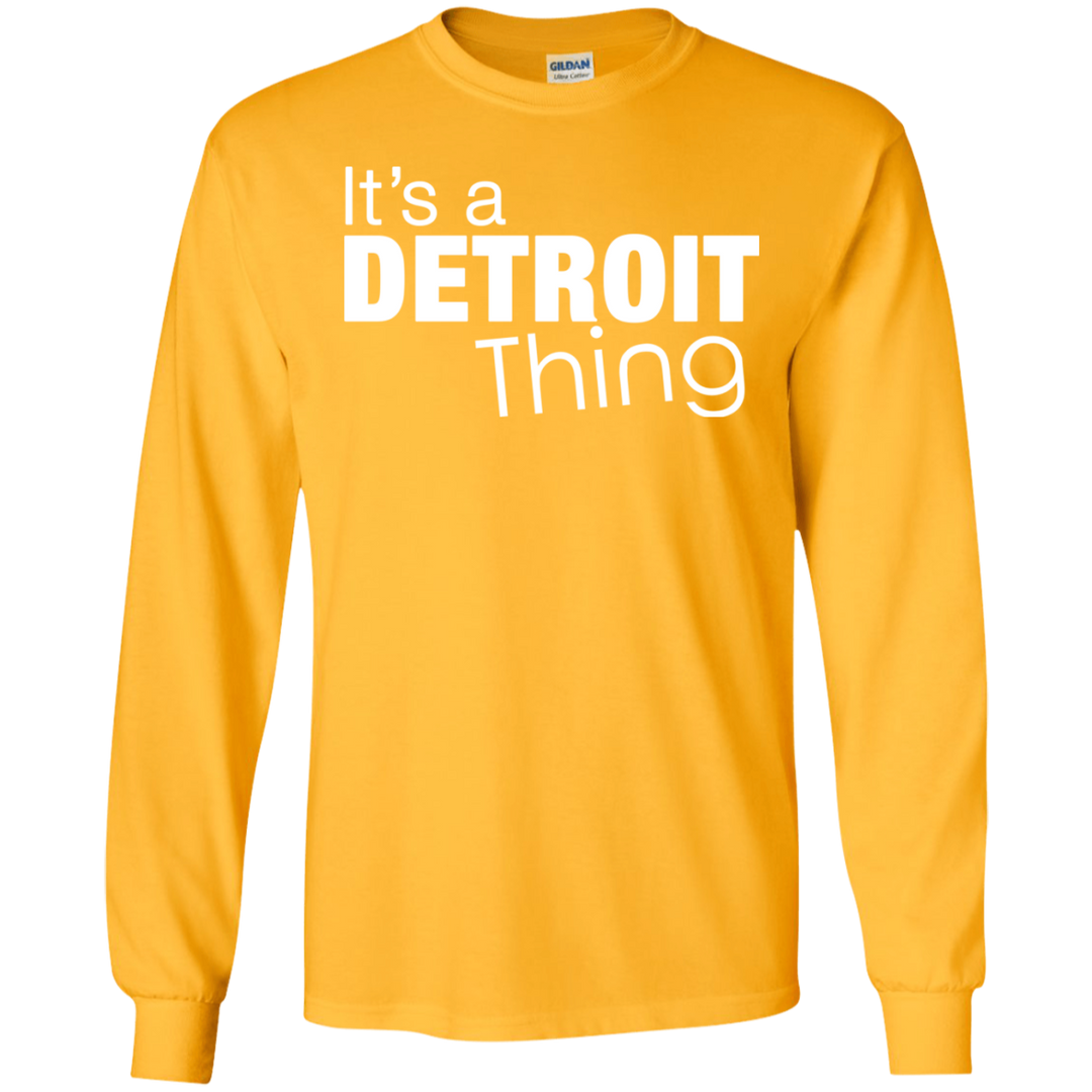 Detroit Thing White LS T-Shirt