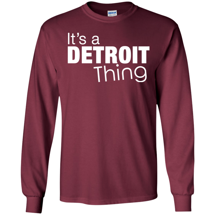 Detroit Thing White LS T-Shirt