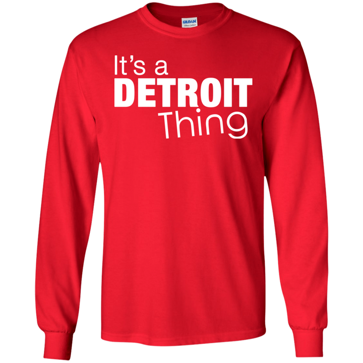 Detroit Thing White LS T-Shirt