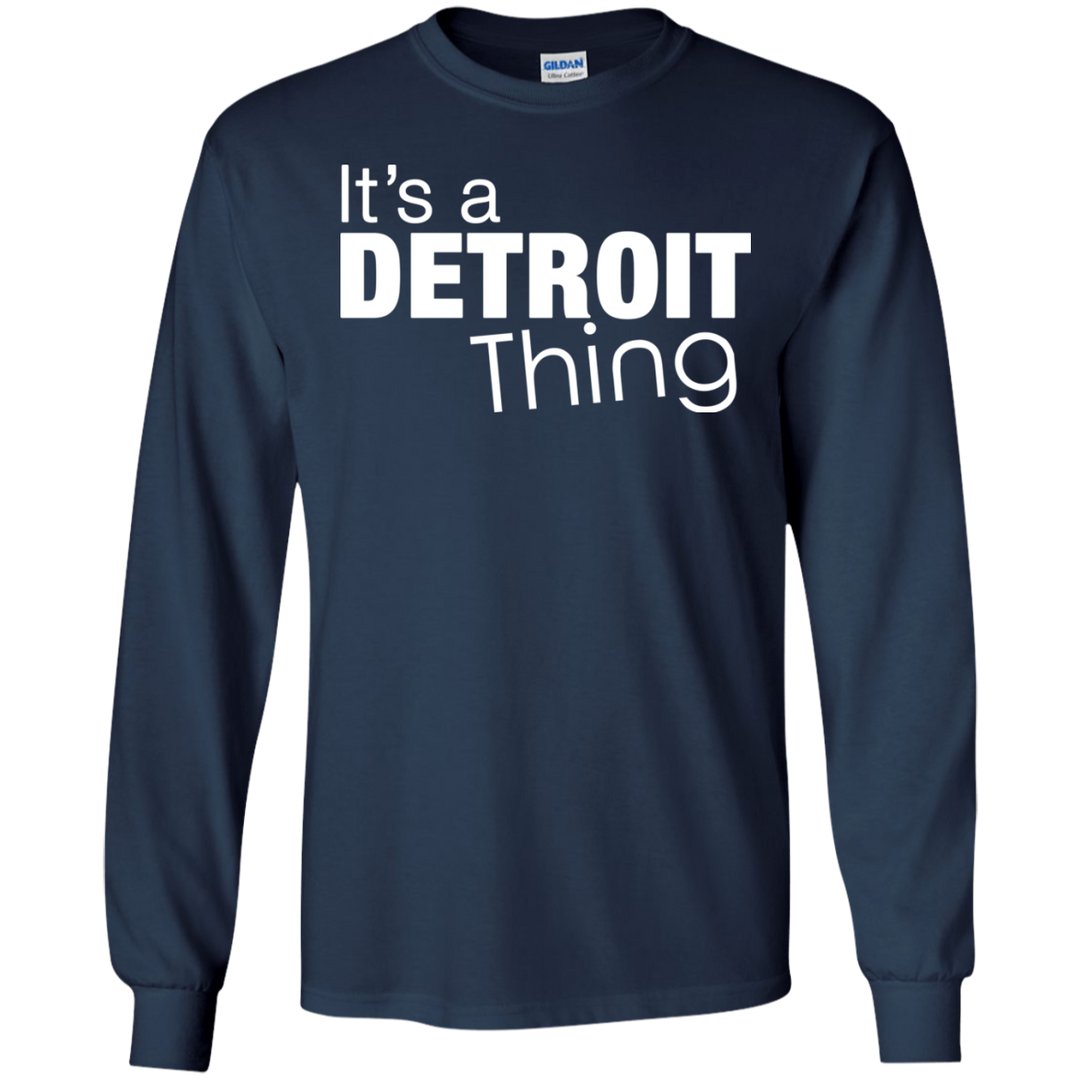 Detroit Thing White LS T-Shirt